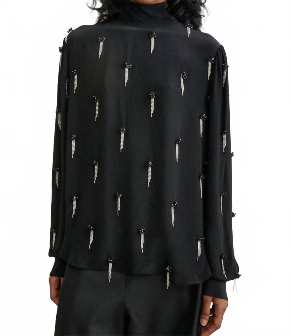 NEW RACHEL COMEY prina top in black silver